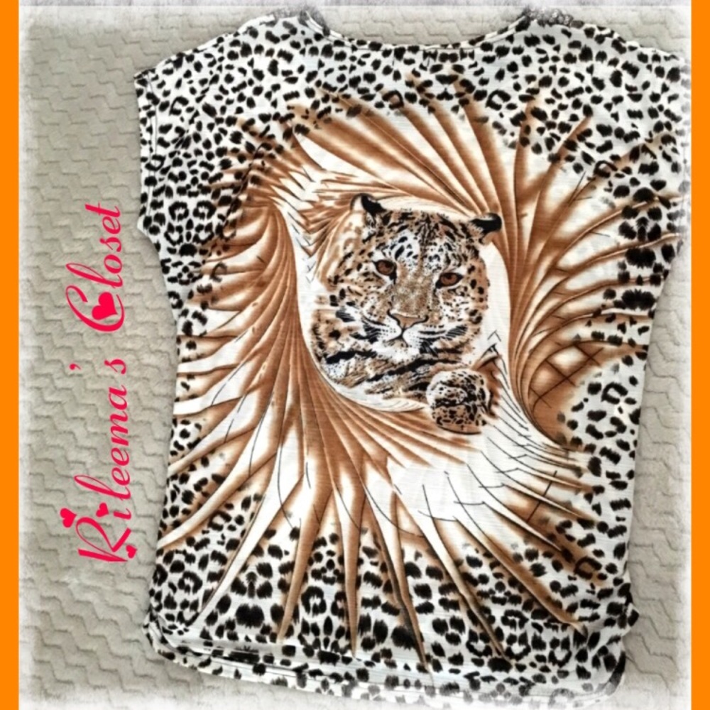 🔥ParisPink Animal Print Blouse